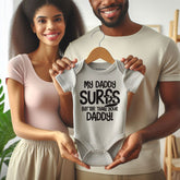 My Daddy Surfs better baby clothes Surfing Dad Unisex Bodysuit Surfer outfit Funny Newborn Gift Dad vs Dad romper
